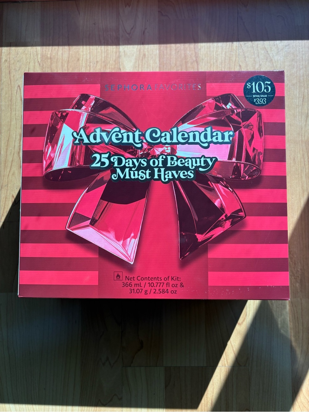 2026 Sephora Advent Calendar - Red and Pink Striped Beauty Set